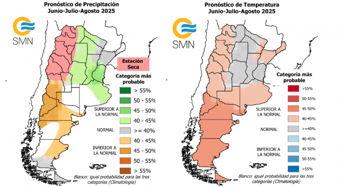 Un año húmedo: el invierno sería también con lluvias por encima de lo normal